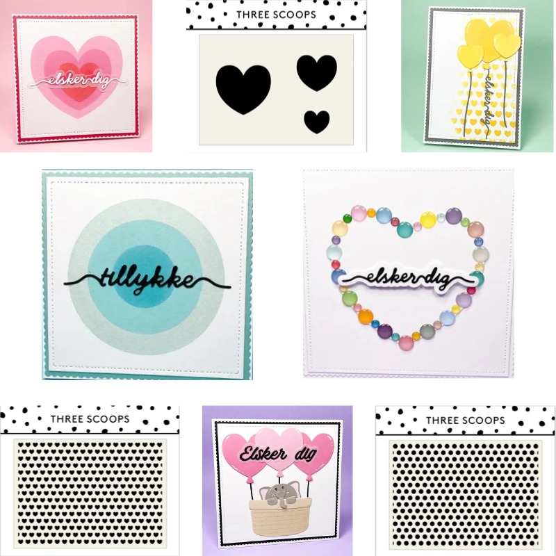 Baby Food Diary - Cetakan Logam & Stencil Balon Hati