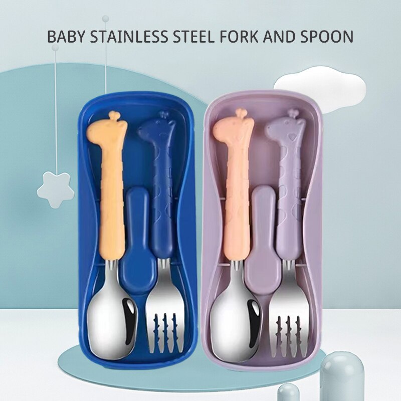 Baby Food Utensils - 2PCS Peralatan Makan Anak 304 Pisau