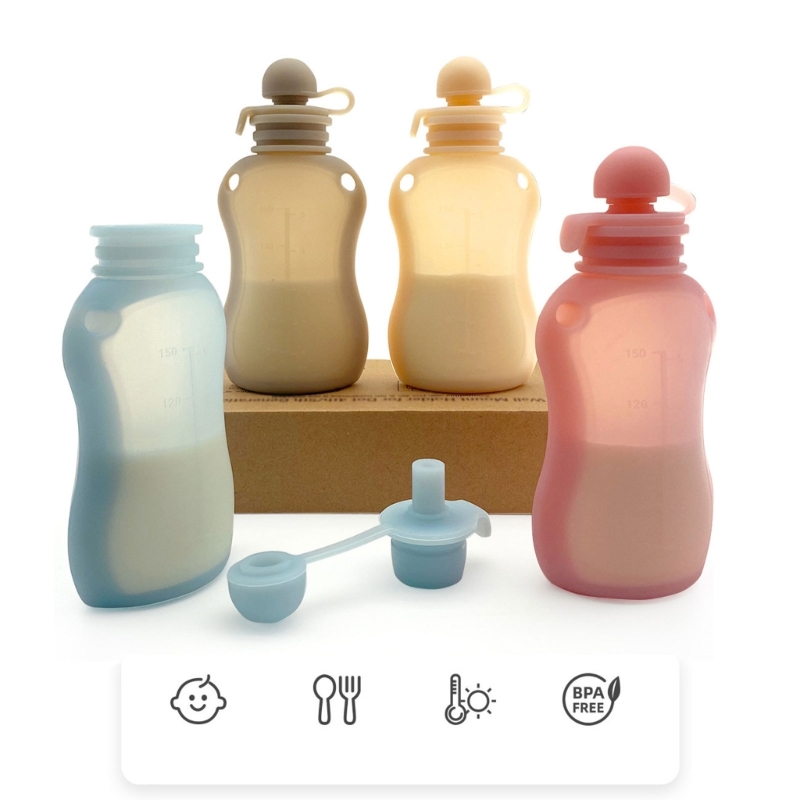 Baby Food Reusable Pouches - Wadah Penyimpanan Remas Anti Bocor Kantong