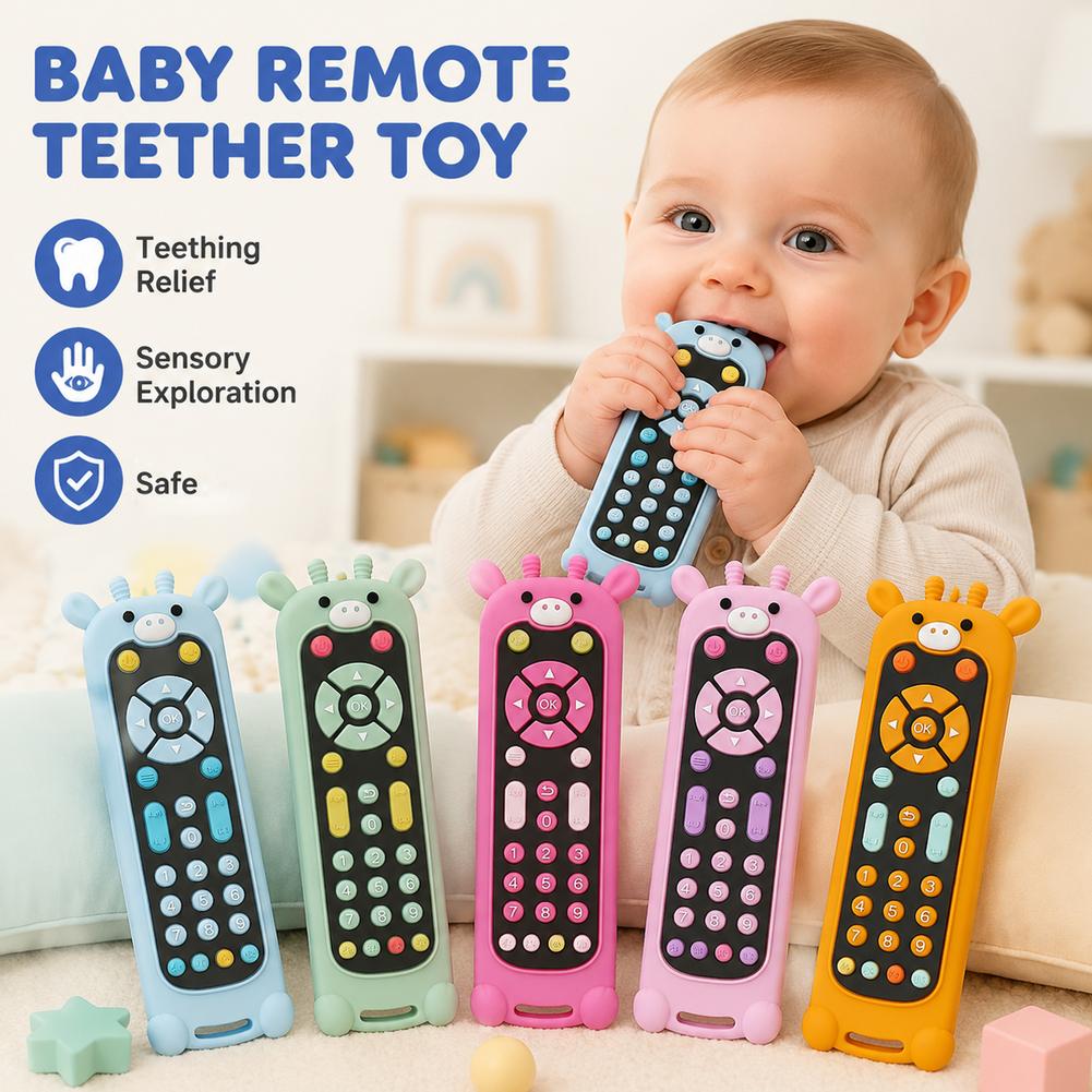 Baby Food For 6 Months - Mainan Gigitan Bayi Silikon Bentuk Remote