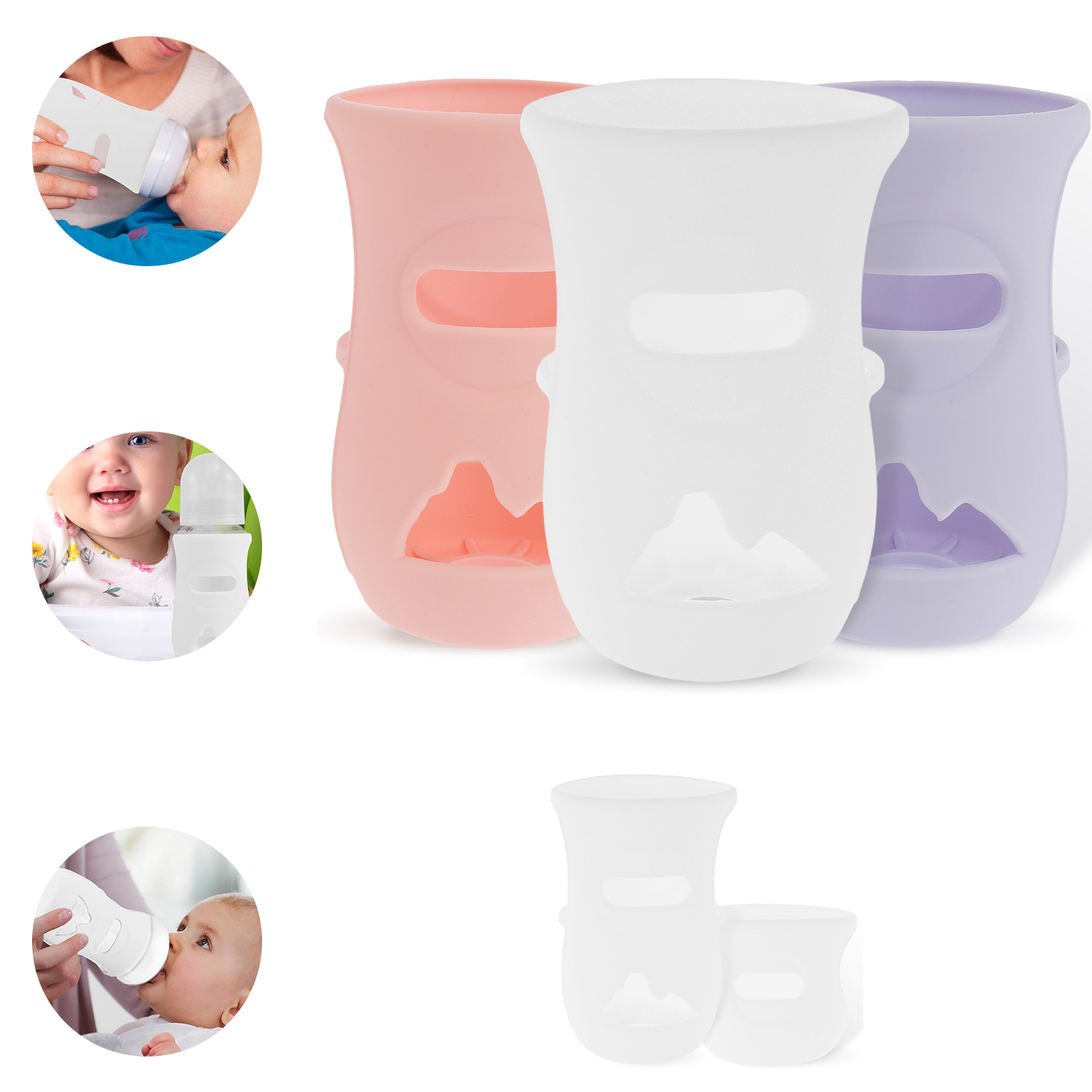 Baby Food Zip Lock Bag - Penutup botol silikon lengan bayi botol