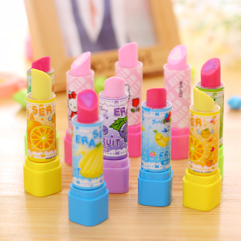 Baby Food Fruits - 10 buah lipstik buah kartun bentuk