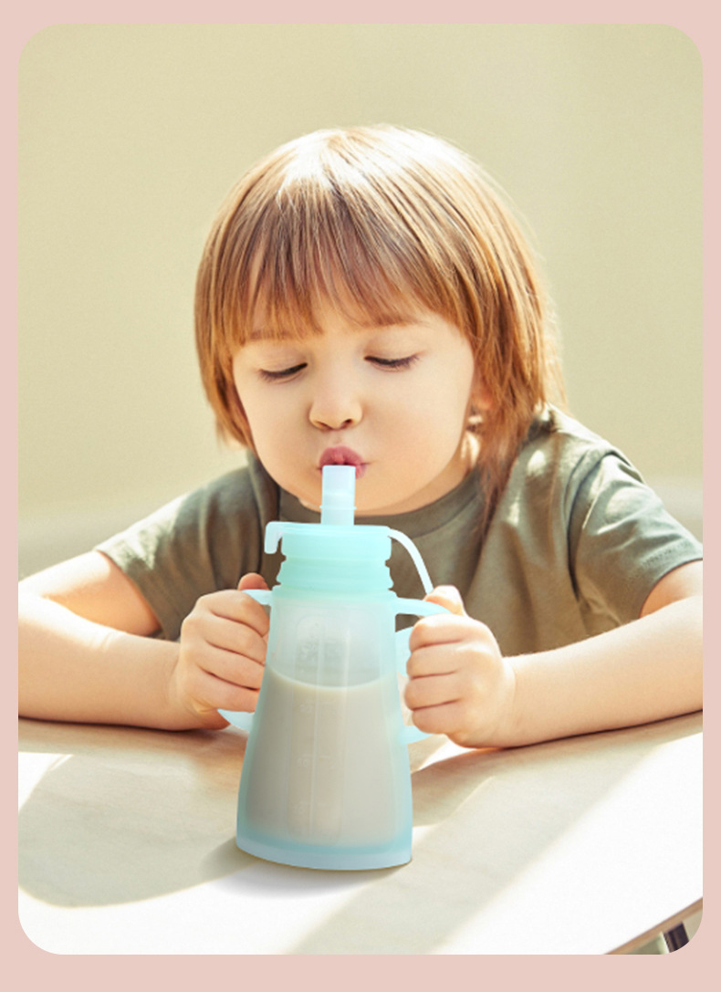 Baby Food Zip Lock Bag - Kantong Penyimpanan ASI Silikon Baru yang