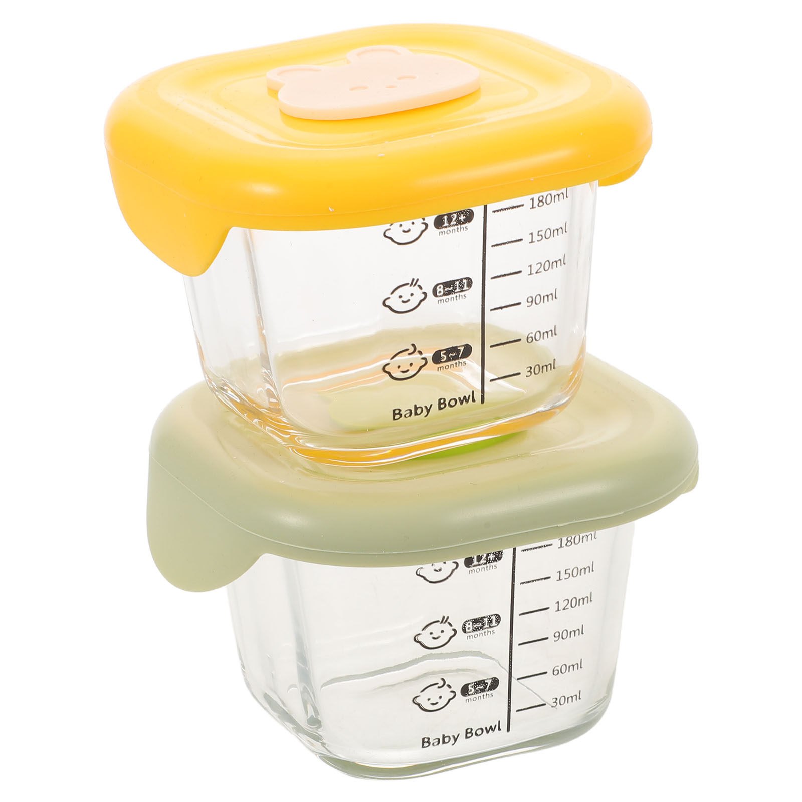 Baby Food Yellow - 2 Buah Kotak Penyimpanan Makanan Bayi