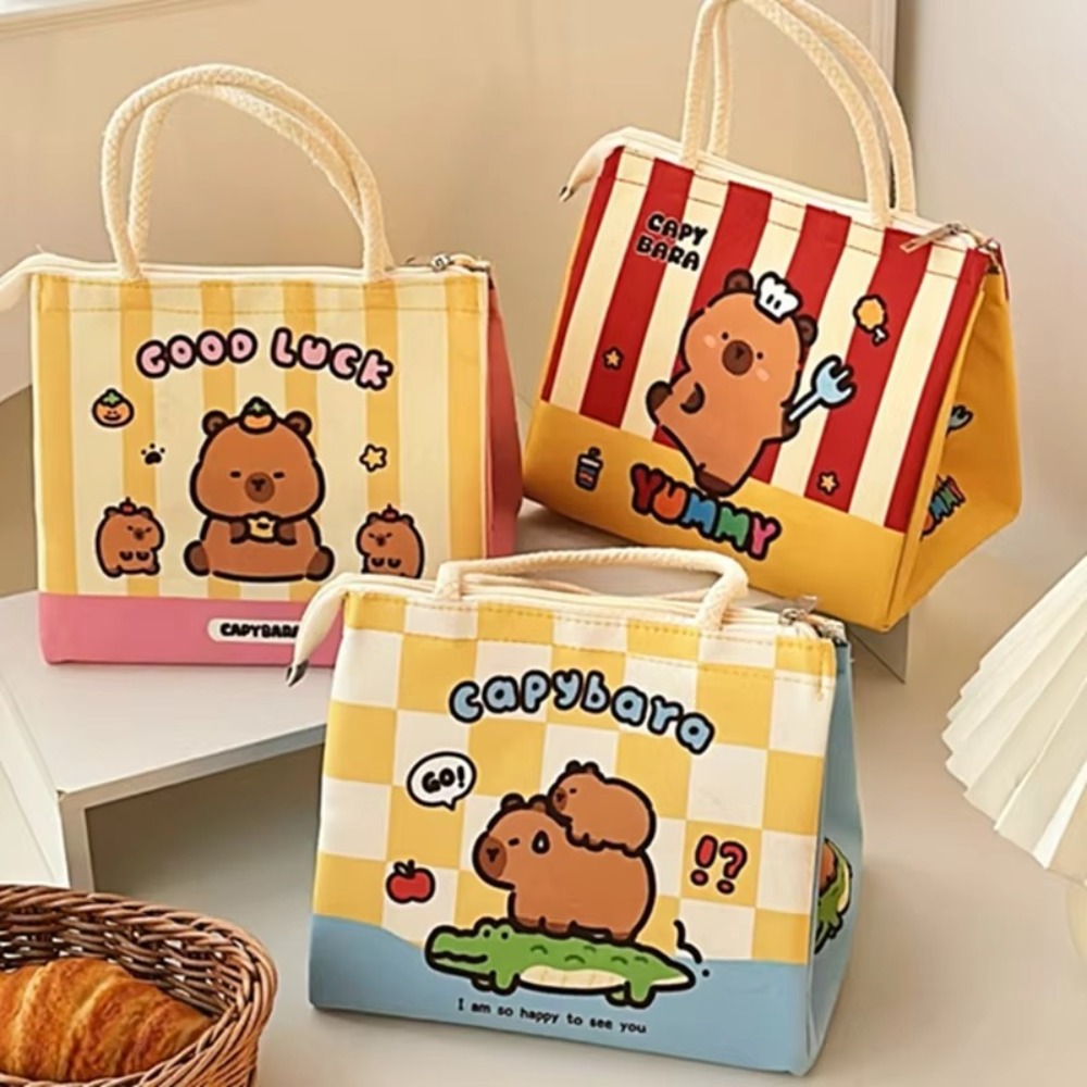 Baby Food Zip Lock Bag - Tas Makan Siang Termal Capybara Kawaii