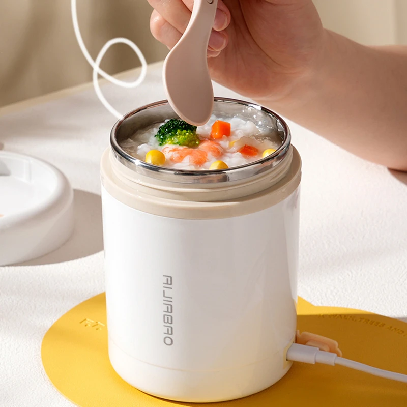 Baby Food Warmer Portable - Kotak makan siang elektrik USB 600ML,