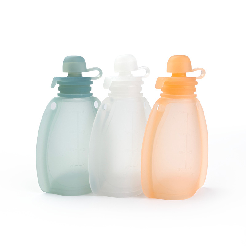 Baby Food Reusable Pouches - Kantong makanan bayi, dapat digunakan kembali,