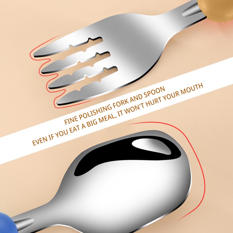 2PCS Peralatan Makan Anak 304  - Baby Food Utensils ulasan dan harga
