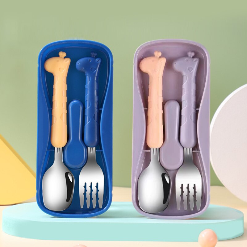 2PCS Peralatan Makan Anak 304  - Baby Food Utensils ulasan dan harga