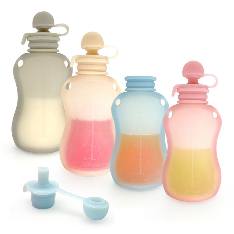 Wadah Penyimpanan Remas Anti B - Baby Food Reusable Pouches ulasan dan harga