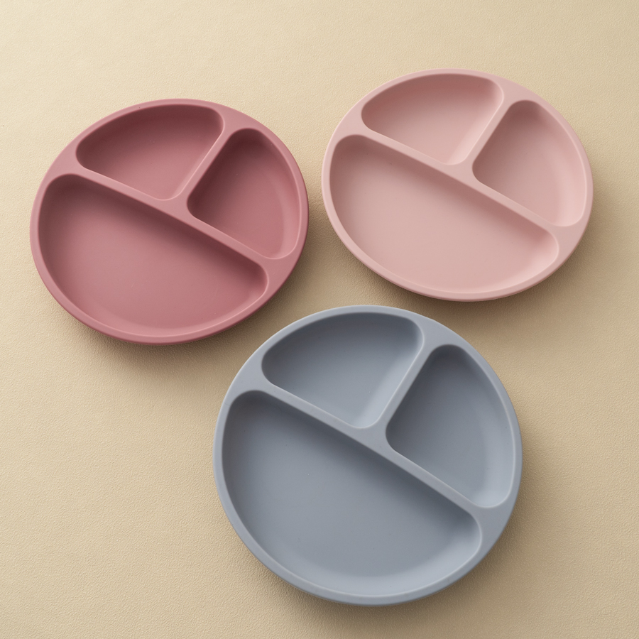 1 buah piring makan silikon pe - Baby Food Utensils ulasan dan harga