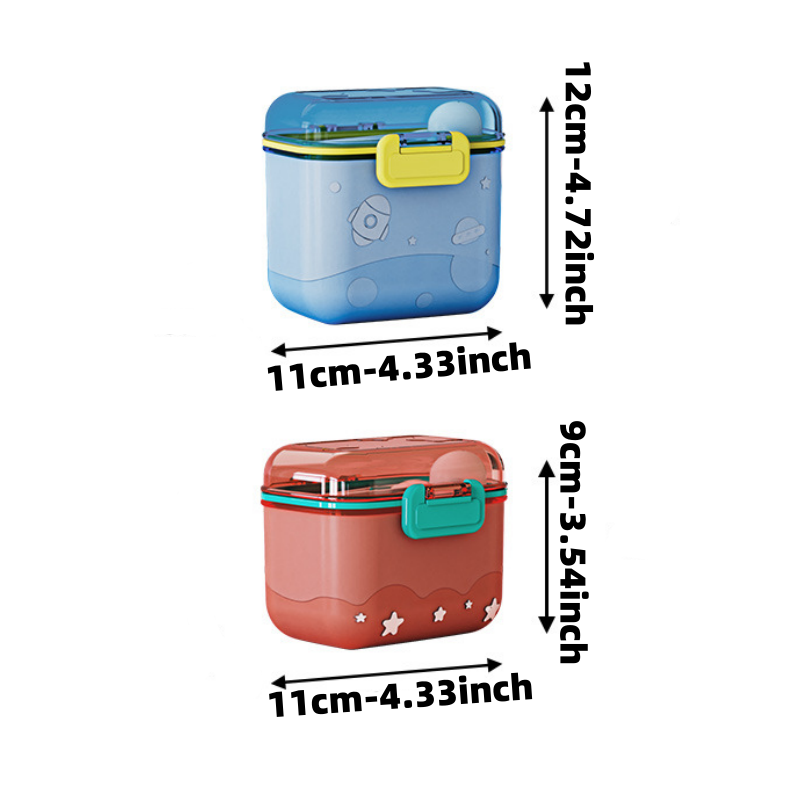 Kotak Susu Bubuk Roket Kartun, - Baby Food Jar ulasan dan harga