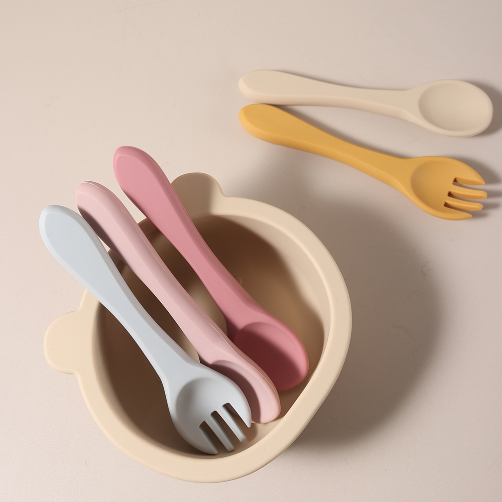 Nama Kustom 1 Pasang Sendok da - Baby Food Utensils ulasan dan harga