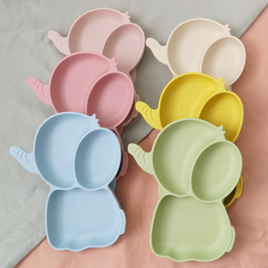 1 buah piring makan silikon ba - Baby Food Universe ulasan dan harga