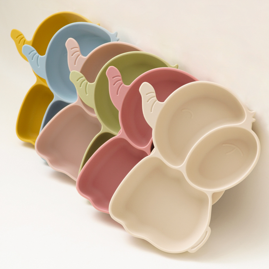 1 buah piring makan silikon ba - Baby Food Universe ulasan dan harga