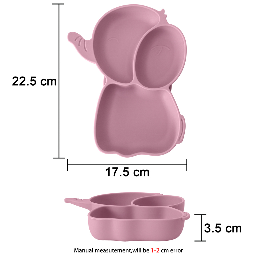 1 buah piring makan silikon ba - Baby Food Universe ulasan dan harga