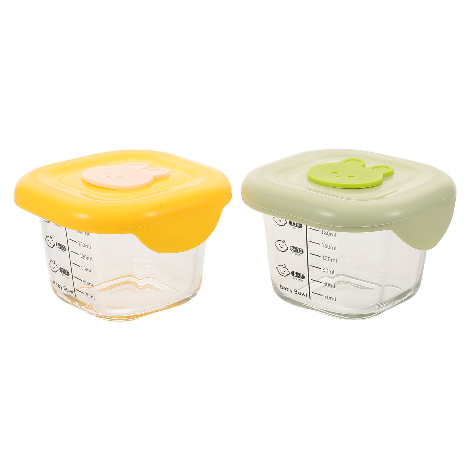 2 Buah Kotak Penyimpanan Makan - Baby Food Yellow ulasan dan harga