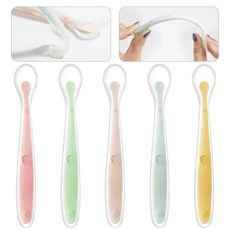 Sendok Bayi Silikon Lembut Sen - Baby Food Utensils ulasan dan harga