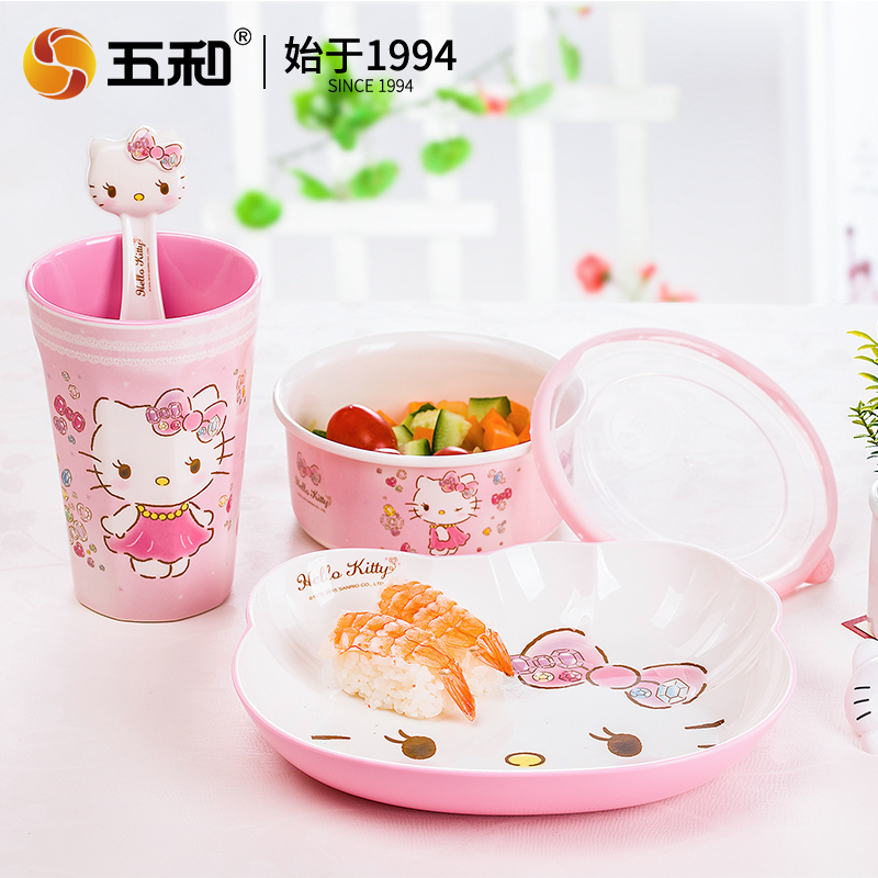 Peralatan Makan Hello Kitty, M - Baby Food Universe ulasan dan harga
