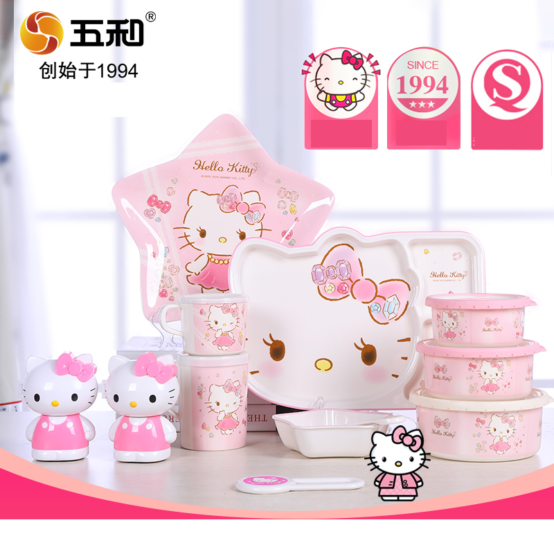 Peralatan Makan Hello Kitty, M - Baby Food Universe ulasan dan harga