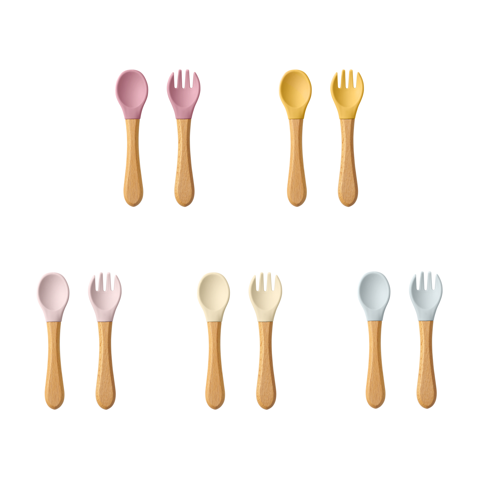 Sendok belajar bayi, 2 buah Se - Baby Food Utensils ulasan dan harga