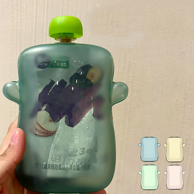 Wadah pemberi makan bayi, kant - Baby Food Reusable Pouches ulasan dan harga
