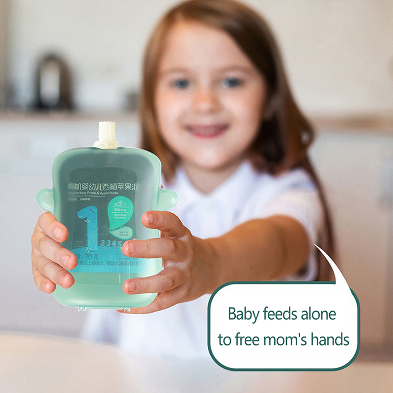 Wadah pemberi makan bayi, kant - Baby Food Reusable Pouches ulasan dan harga